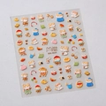 Stickers ongles 3D relief avec chats mignons, feuilles d'automne et tenues françaises - Style Chat d'Automne Guérisseur (MN-403F)