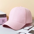 Classic pink cotton baseball cap with adjustable strap and premium twill stitching - Pink (6-Panel Synthetic)