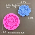 Lotusblumen-Silikonform für handgemachte Seife und Kerzen mit fertigem Lotus-Modell - Medium Lotus
