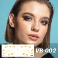 Pegatinas faciales de pecas doradas metálicas con margaritas para maquillaje - Margaritas y Girasoles (VB-002)