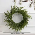 Ghirlanda di pino PE 50cm con 44 punte per decorazioni natalizie e per la casa - Ghirlanda di Pino Realistica da 50cm (44 Rami)