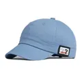 Classic light blue baseball cap with patch embroidery and short curved brim for outdoors - Blue / Adjustable