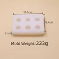 Moule silicone 6 roses pour décoration de gâteaux et pâtisserie chocolat DIY maison - Grand