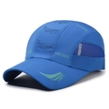 Cappellino da baseball blu reale ad asciugatura rapida con fori laser e rete laterale - Blu Reale