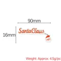 Χριστουγεννιάτικο διακοσμητικό Santa Claus από ρητίνη σε κόκκινο και λευκό για DIY - Γράμμα Άγιος Βασίλης (SantaClaus)