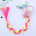 Detalle de cola de sirena de lentejuelas y estrella de mar en trenza degradada - 1# Multicolor