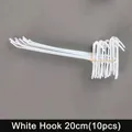 White Hooks 20cm (10 Pcs)