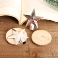 Puntale per albero di Natale a stella a cinque punte argento metallizzato decorativo - Stella Puntale 6cm / 1 Pezzo / Argento
