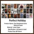 Vintage Scrapbooking-Papierset mit 60 Blatt Retro-Natur- und Blumenmustern - Perfekter Urlaub