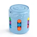 Hellblaues Magic Bean Fidget Toy in Dosenform mit bunten rollenden Perlen für Kinder - Beutel Blau (5.6*6.8)