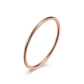 Minimalist 1mm rose gold plated stainless steel stackable ring for women - 3# / Rose Gold