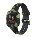 Armeegrünes Silikon-Ersatzarmband für die Garmin Vivofit Jr3 Kinder-Smartwatch - Camo Grün