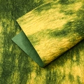Artistic wrinkled texture wrapping paper in dark green and ginger yellow marble pattern - Ink Stone Texture [Yellow Loves Green] / 40*58cm (5 Sheets)