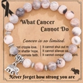 Pink zebra stone bead bracelet with silver elephant charm and inspirational gift card - Elephant Pink Zebra Stone (No Card)