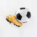 Soccer foil balloon set with yellow football shoe and classic ball decor 48x75cm - Soccer Shoes (Yellow)