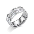 US 5 Double Row Style Silver