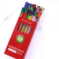 24-color acrylic marker set with water-based ink in a red box for DIY art projects - 24 Colors Acrylic Markers