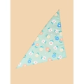 Floral print pet bandana in light green with cute colorful flowers for dogs and cats - L / Pattern 35/Light Green Multicolored Floral