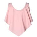 Pink girls' ruffle bikini top made of soft nylon blend with sweet layered ruffles - 104 / Pink Ruffle Top