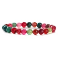 Natural emperor stone beaded bracelet with vibrant multi-colored jasper and turquoise beads - Tourmaline