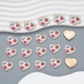 Collezione di 18 ciondoli in smalto a forma di cuore per la creazione di gioielli fai-da-te - Stile YJ13-02