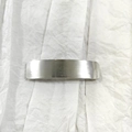 Rectangular silver metal hair clip with a brushed texture finish for women - 3# Silver (Brushed Rectangle)