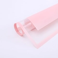 Waterproof soft pink bouquet wrapping paper roll with translucent edges for gifts - Pure Paper - Cherry Pink