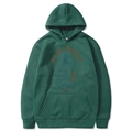 Sudadera Stay Salty verde oscuro para mujer con estampado de surfista y bolsillo canguro - S / Tops / Verde Oscuro