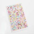 Feuille d'autocollants ronds en pierres précieuses colorées avec strass en cristal 3D - 5mm 294 Pièces Tournesols Colorés