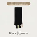 Herren Baumwoll Zehensocken in Schwarz mit buntem Patchwork Zehendesign - Einheitsgröße / Schwarz