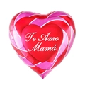 18 inch heart-shaped Mothers Day balloon with Te Amo Mamá text for party decoration - 18 Inch Pink Swirl Heart I Love You Mom (GTX001)