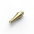 Golden stainless steel diamond painting drill pen tip with double rubber rings - Square Metal Tip