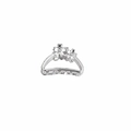 Polished silver metal hair claw clip featuring delicate double floral accents for women - Crescent Silver