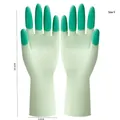 Guantes de limpieza de látex verde claro talla S con puntas de dedos antideslizantes - Talla S Verde