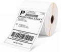 Phomemo thermal shipping labels roll with a printed USPS Priority Mail sample label - 4*6 Inch-250pcs (Roll) / White