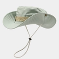 Détail du tissu à séchage rapide et du cordon réglable sur le chapeau soleil - M (56-58cm) / Vert clair