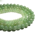 Green natural stone round beads in various sizes for DIY jewelry making and bracelets - Green Aventurine / 4mm Approx 93pcs