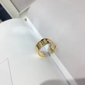 Minimalist gold multilayer spring ring with hammered texture and adjustable opening - JZ539 Hammered Texture / Gold