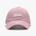 Berretto da baseball rosa pallido con ricamo 3D bianco e design classico a sei pannelli - Regolabile / Rosa