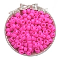 100 Pièces/Paquet (9x6mm) / Couleur solide Rose rouge