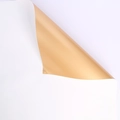 Double-sided champagne gold and white gift wrapping paper for flowers and crafts - White + Gold