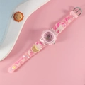 Pink unicorn kids quartz watch with 3D cartoon silicone strap and transparent case - Unicorn 6 / Pink