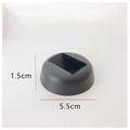 Black round 5.5cm display stand base for 3D floating jewelry storage box - Base 5.5*1.5 / Black