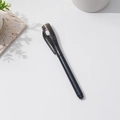 Multifunctional black UV invisible ink magic pen with LED light and pocket clip - Flat Top / Black