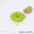 Green bitter melon shaped faux food keychain pendant spiral ring 4cm size view - Matcha Green C-Shape Spiral Cookie - No Ring