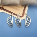 Drei Libellenflügel-Anhänger aus antiker Silberlegierung für DIY-Halsketten - Antik Silber Flügel 29x12mm