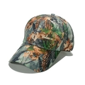 Leaf camouflage baseball cap with outdoor forest pattern and curved brim for sun protection - M (56-58cm) / Grey-Green Forest Camouflage (D)