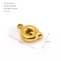 18K gold plated stainless steel letter Q charm pendant for DIY jewelry making - Letter Q / Gold
