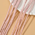 Detailed view of 3/4mm pink turquoise round beads for DIY jewelry making and necklaces - 18# 4mm Pink (Approx 100pcs)