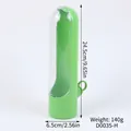 Green portable pet water dispenser bottle for dogs, 24.5cm height with lanyard - 1 Piece / Green